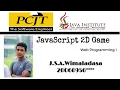JavaScript 2D Game institute selection program Shimark Wimaladasa