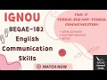IGNOU BEGAE-182 Unit-3 Part-1 Verbal and Non-Verbal Communication Explained UnravelStudy
