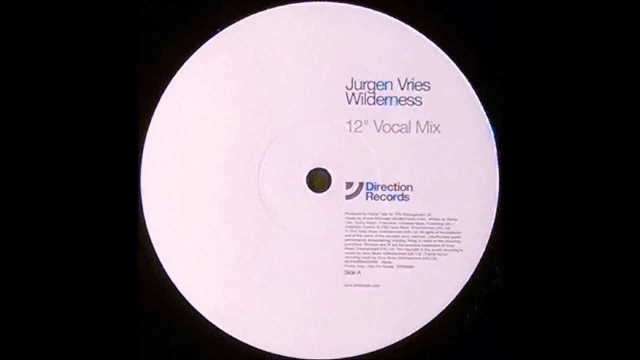 {Vinyl} Jurgen Vries - Wilderness (12" Vocal Mix)