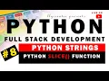 Live - Python Strings With Examples Python slice Function Explained in Hindi