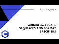 3 Variables Format Specifiers and Escape Sequences