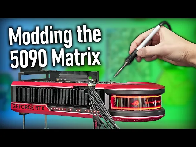 5090 Matrix Mod: 750W over 12VHPWR without BTF &amp; Liquid Metal Check