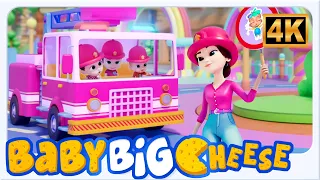 Wheels on the Firetruck Go Round and Round | Best Kids Songs & Nursery Rhymes