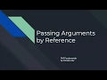 PHP Passing Arguments by Reference