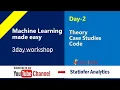 Day-2 Machine Learning for Beginners - 3Day Crash Course