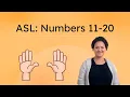 ASL Numbers 11-20 - Sign Numbers 11 to 20 in ASL