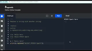 replace Function in Python Python String - replace method replace a letter in python