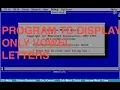 QBASIC - DISPLAY ONLY VOWEL LETTERS OF STRING