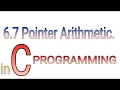 6 7 Pointer Arithmetic complete C programming in Hindi by PROLGO