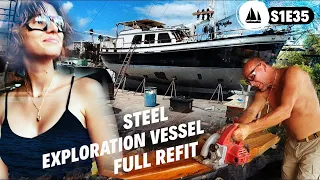 EXPLORATION VESSEL Dawn Hunter is our Project Boat! Let’s FIX this ABANDONED SAILBOAT!