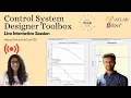 Control System Designer Toolbox Live Interactive Session MATLABHelper