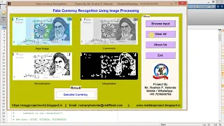 Fake Currency Recognition Using Image Processing Matlab Project with Source Code