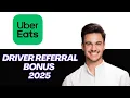 NEW Uber Eats Driver Referral Bonus 2025