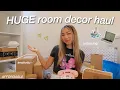 HUGE ROOM DECOR HAUL UNBOXING aesthetic affordable