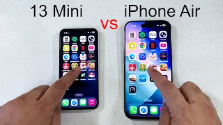 iPhone AIR vs 13 Mini - Speed test
