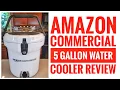 Review Amazon Commercial Roto-Molded 5 Gallon Water Cooler I LOVE IT