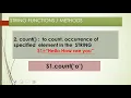 10 Python String PART 1 Creation of Strings JOINING Concatenating Strings string METHODS