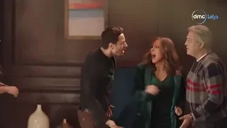 ابن اصول مشهد اكثر من رائع للنجم حمادة هلال و سوزان نجم الدين عندما يعلم الابن بزواج امه 