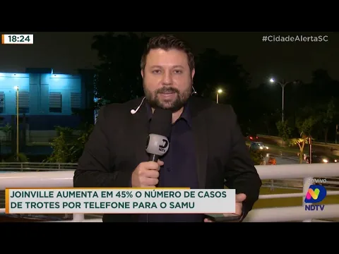 Aumenta em 45% o número de casos de trotes por telefone para o Samu em Joinville