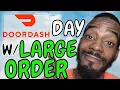 START DOORDASH W CATERING ORDER DOORDASH DRIVER LARGE ORDERS AND WALMART SPARK RIDEALONG VLOGMAS