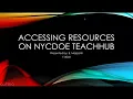 TeachHub Navigation