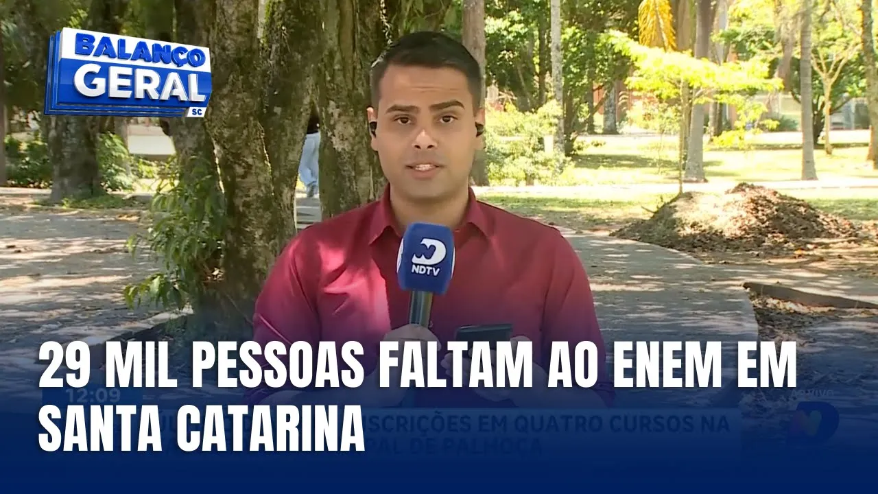 Enem 2024: Santa Catarina registra 30,6% de abstenção no segundo dia de prova