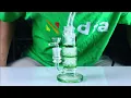 Nadia Glass Double Honeycomb Percolator Bong