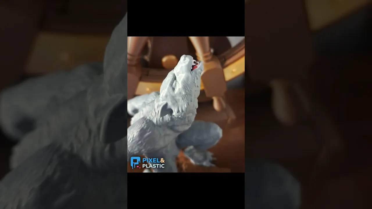 Werewolf | 3D Printable Statue video thumbnail
