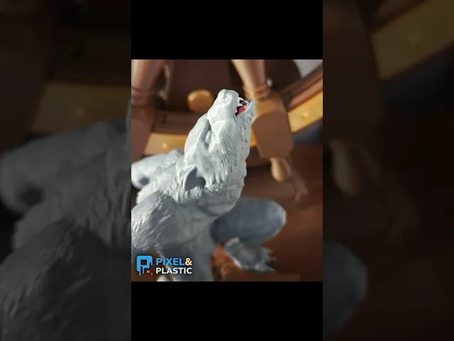 Werewolf | 3D Printable Statue video thumbnail