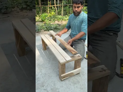 Simple materials, a creative touch, and a beautiful result. 🤍✨#diyfurniture #diyhome #CreativeDIY