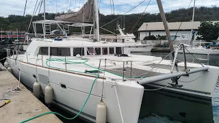 We drill BIG holes in this Lagoon 500 catamaran