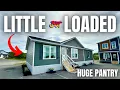 COMPACT multi section modular home but HAS EVERYTHING NEW prefab house tour