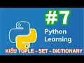 Python for Beginners Tuple Set and Dictionary Data Types