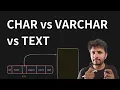 Picking the right string column datatype - CHAR vs VARCHAR vs TEXT