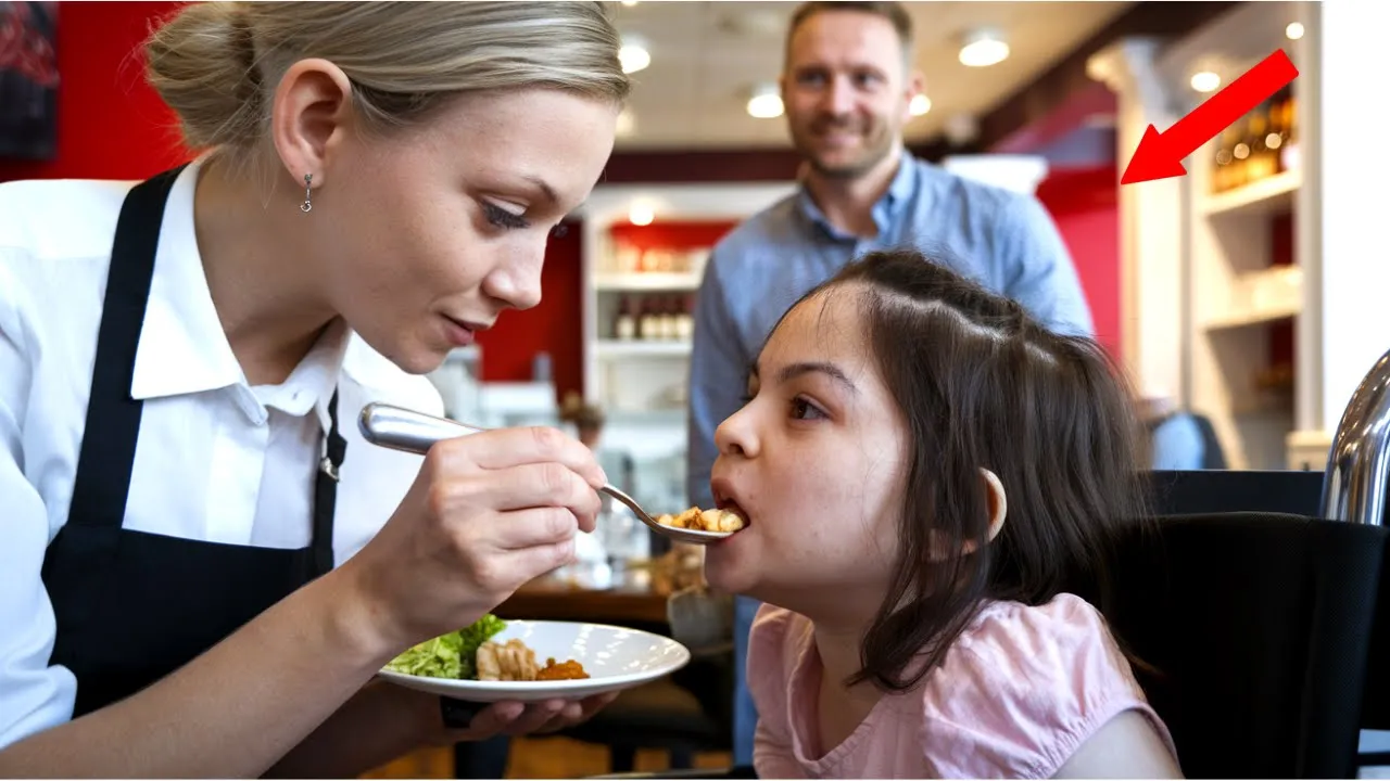 Outline Video Undercover Owner Watches Waitress Feed His Disabled Daughter, Next Day He Changed Her Life