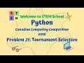 Python - Canadian Computing Competition problems