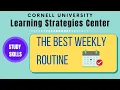 Study Skills - The Best Weekly Routine