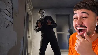 Micheal Myers is scared of me lol..| HALLOWEEN THE GAME