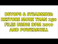 DevOps SysAdmins Restore more than 250 files using DPM 2010 and PowerShell