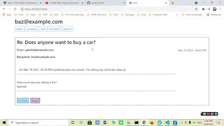 CS50W Web Programming with Python and JavaScript Project 3 Mail