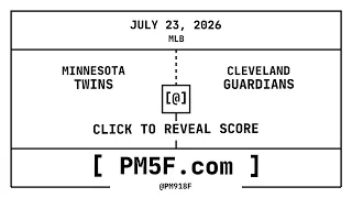 Minnesota Twins MIN Cleveland Guardians CLE MLB Final Box Score JULY 23 2026
