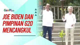 Hari Terakhir G20, Jokowi Ajak Joe Biden dan Pimpinan Negara Mencangkul
