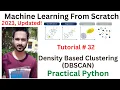 Tutorial 32 Density Based Clustering DBSCAN Practical 2 Density based clustering in python
