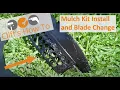 John Deere Mulch Kit Install Blade Change