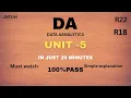 DA UNIT5 DATA ANALYTICS IN JUST 20 MINUTES 100 PASS MUST WATCH