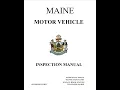 Maine State Inspection Manual Section 170