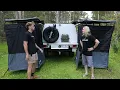 Introducing KickAss Premium RIGHT LEFT Fold-Out Shower Tent Awnings