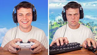 My FIRST Time Playing With Mouse and Keyboard In Fortnite..