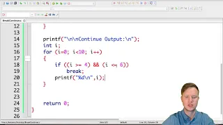 19 C Programming - Break and Continue Statements