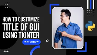 How to customize the title of GUI using tkinter Python Code with Dawood